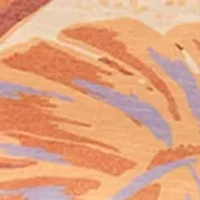 Women's Short Sleeve Tropical Print Boyfriend T-Shirt