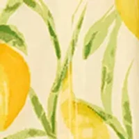 Women's Sleeveless Lemon Printed Woven Tank Midi Dress
