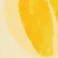 Women's Short Sleeve Bubble Lemon Print O-Ring Top