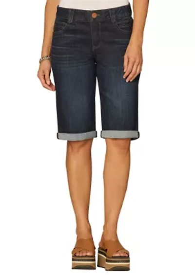 Women's Midrise Cuffed Bermuda Shorts