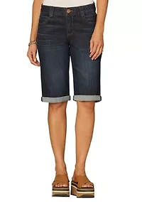 Women's Midrise Cuffed Bermuda Shorts