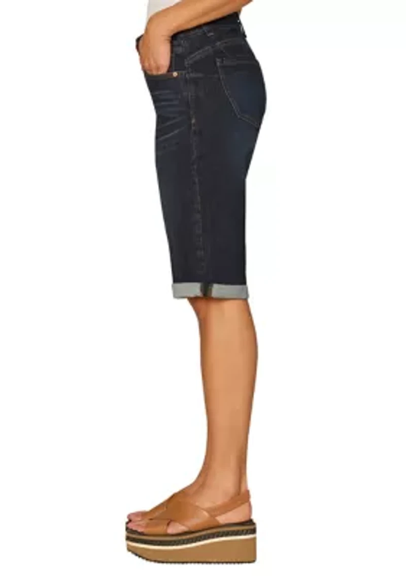 Women's Midrise Cuffed Bermuda Shorts