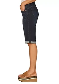 Women's Midrise Cuffed Bermuda Shorts