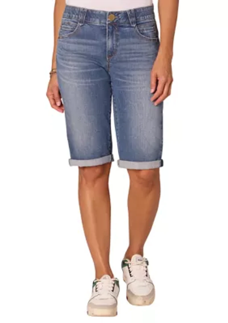 Women's Midrise Cuffed Bermuda Shorts