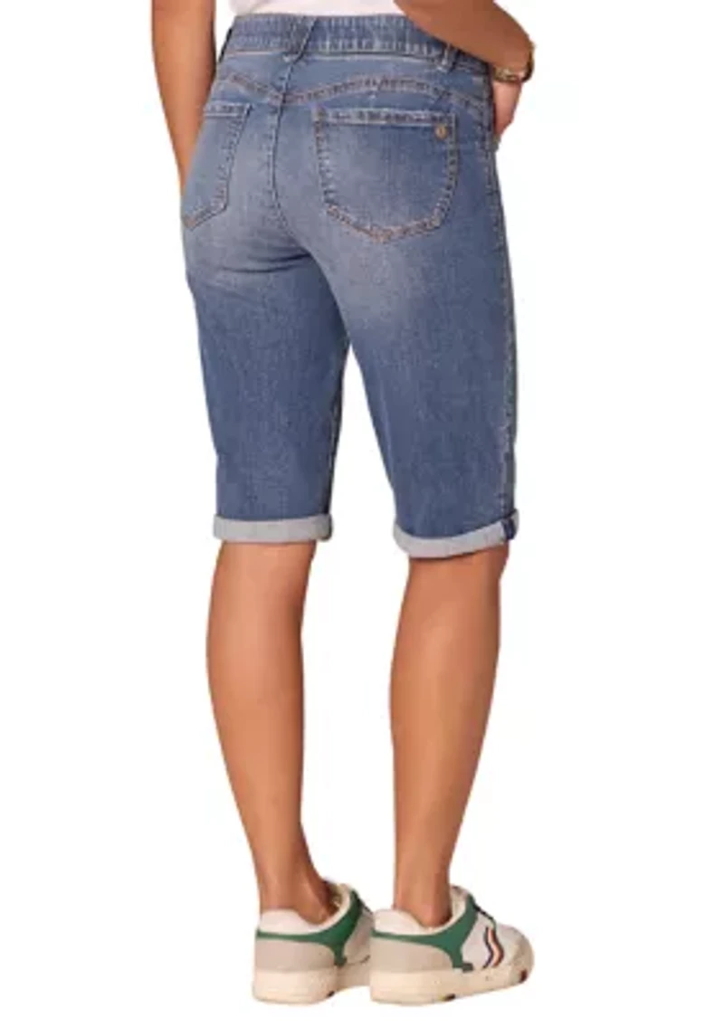 Women's Midrise Cuffed Bermuda Shorts
