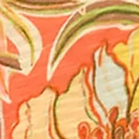 Women's Three-Quarter Blouson Sleeve V-Neck Top