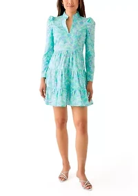 Women's 3/4 Sleeve Tiered Dress