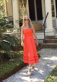 Women's Strapless Midi Dress