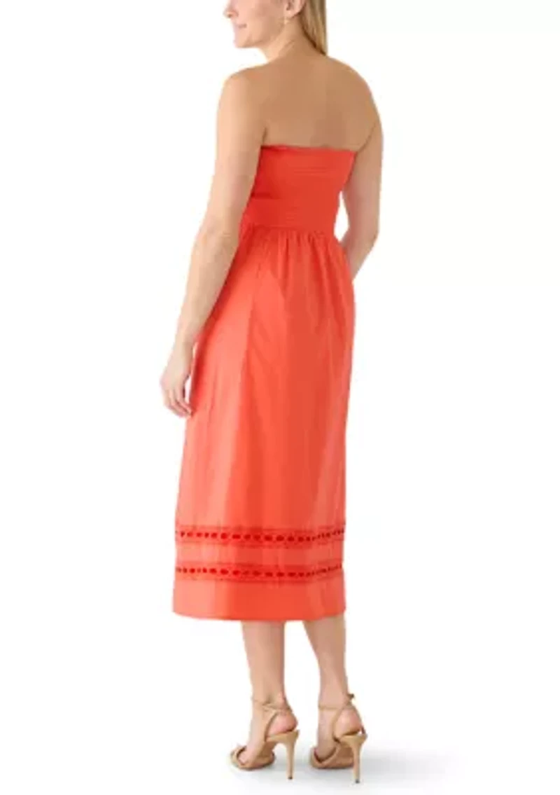 Women's Strapless Midi Dress