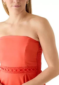 Women's Strapless Midi Dress