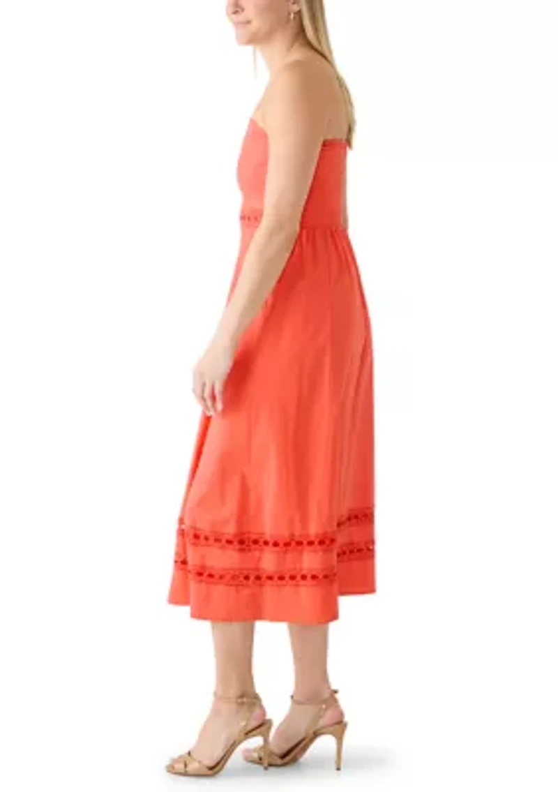 Women's Strapless Midi Dress