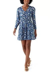 Women's V-Neck Smocked Waist Dress