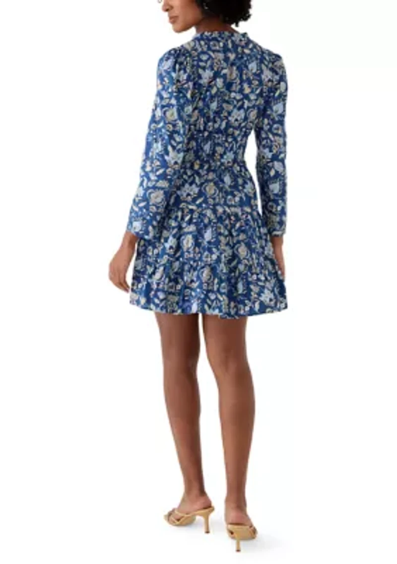 Women's V-Neck Smocked Waist Dress