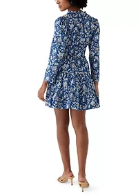 Women's V-Neck Smocked Waist Dress