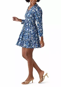 Women's V-Neck Smocked Waist Dress