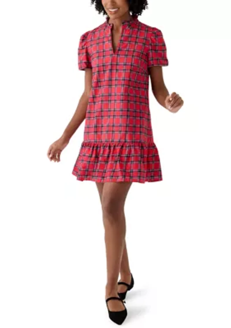 Women's Notch Neck Shirt Dress