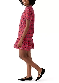 Women's Notch Neck Shirt Dress
