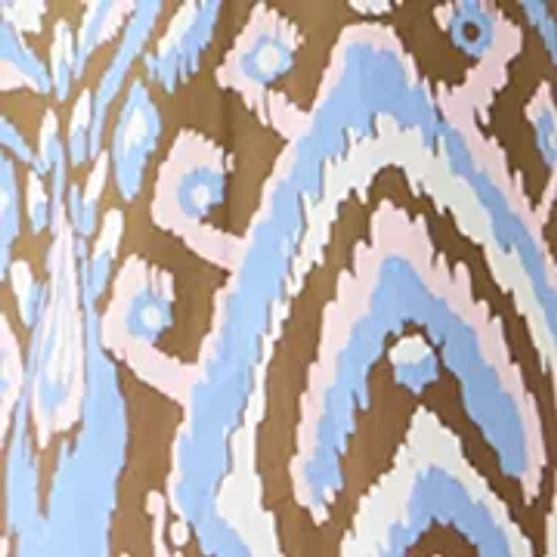 Women's Printed Smock Midi Dress