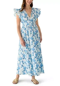 Women's Smocked Waist Midi Dress