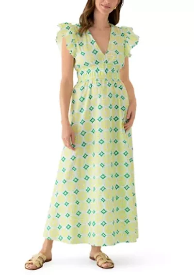 Women's Smocked Waist Midi Dress