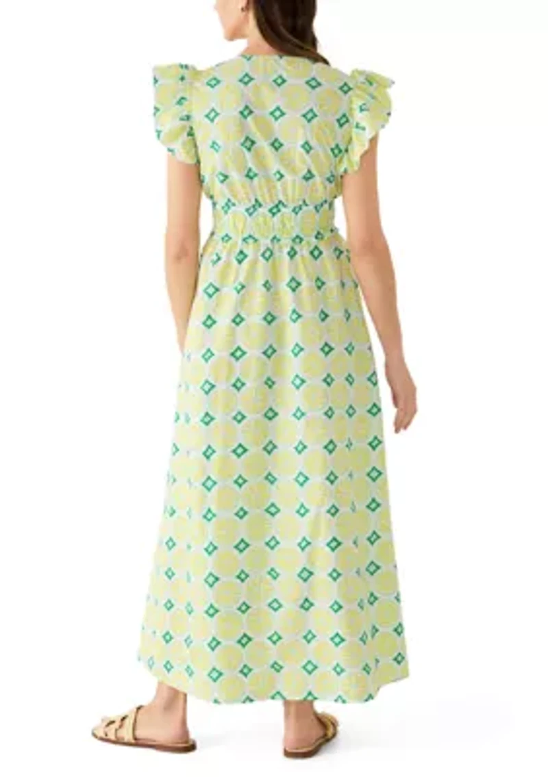 Women's Smocked Waist Midi Dress