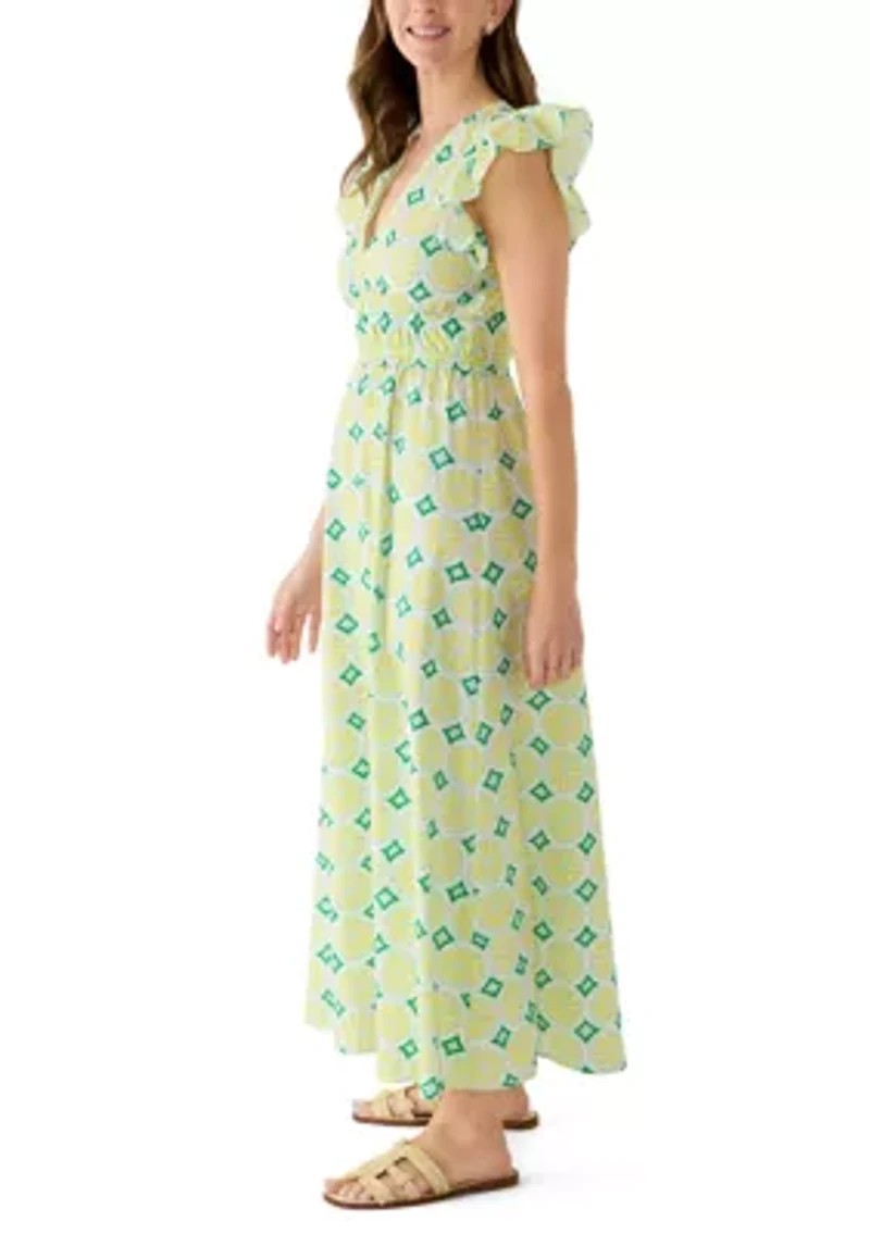 Women's Smocked Waist Midi Dress