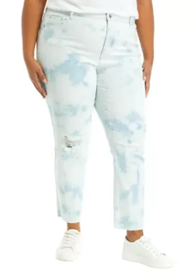 Plus High Rise Vintage Straight Jeans