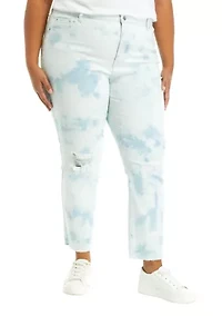 Plus High Rise Vintage Straight Jeans