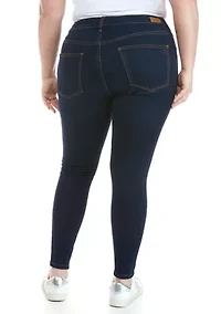 Plus Mid Rise Skinny Jeans - Short