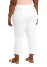 Plus Cropped Flare Pants