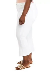 Plus Cropped Flare Pants