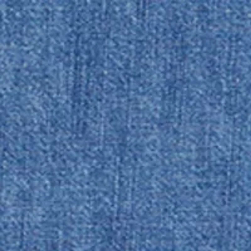Petite Flare Sleeve Denim Popover Top