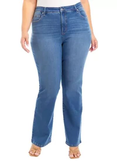 Plus High Rise Bootcut Jeans