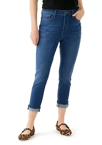 Women's Roll Cuff Cropped Jeans