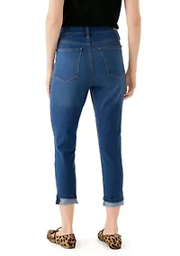 Women's Roll Cuff Cropped Jeans