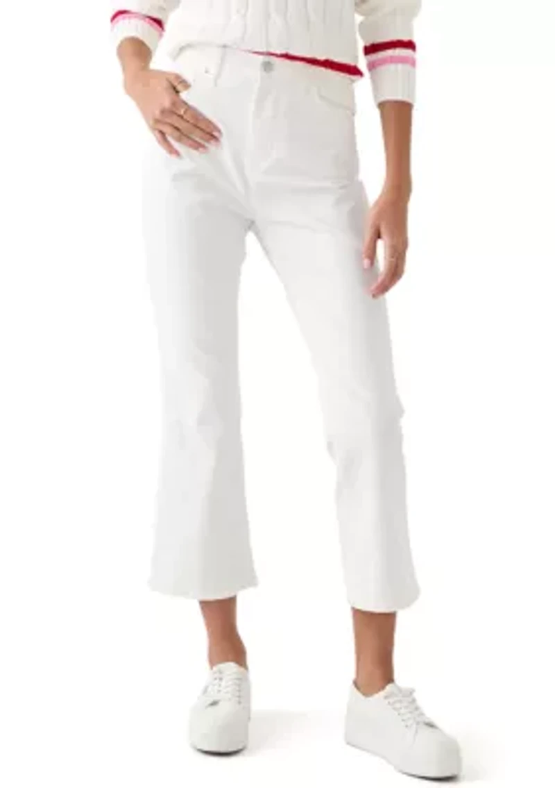 Petite Twill Flare Pants