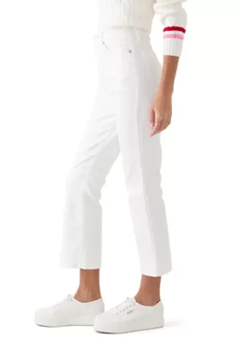 Petite Twill Flare Pants