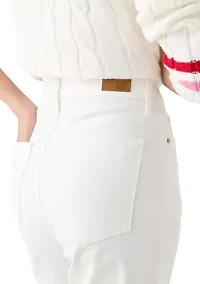 Petite Twill Flare Pants