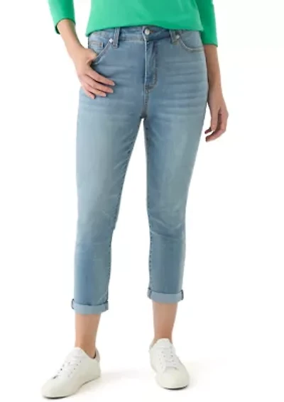 Petite Denim Cropped Skinny Jeans