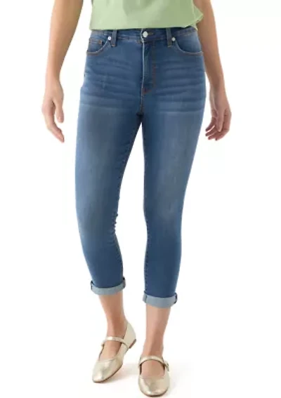 Petite Denim Cropped Skinny Jeans