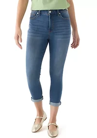 Petite Denim Cropped Skinny Jeans
