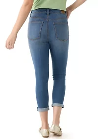 Petite Denim Cropped Skinny Jeans