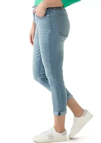 Petite Denim Cropped Skinny Jeans