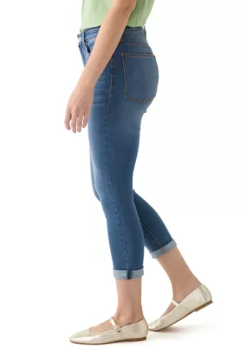 Petite Denim Cropped Skinny Jeans