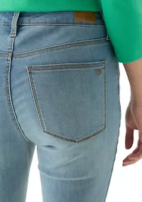 Petite Denim Cropped Skinny Jeans