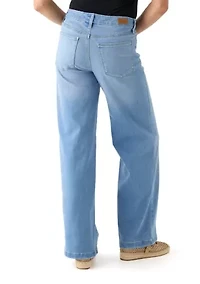 Women's High Rise Slim Wide Leg Jeans