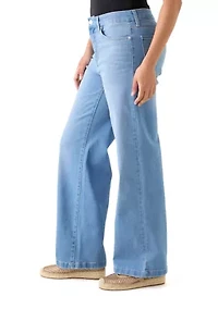 Women's High Rise Slim Wide Leg Jeans