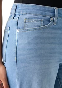 Women's High Rise Slim Wide Leg Jeans