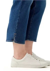 Plus Cropped Straight Leg Jeans