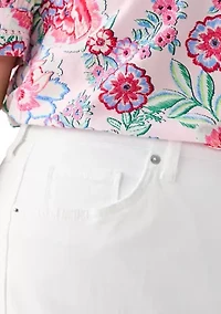 Plus Cropped Straight Leg Jeans